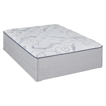 Twin Cushion Firm Mattress and 5" Low Profile Semi Flex Foundation